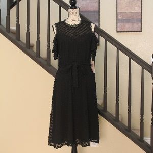 Ivanka Trump Cold Shoulder Floral Dress